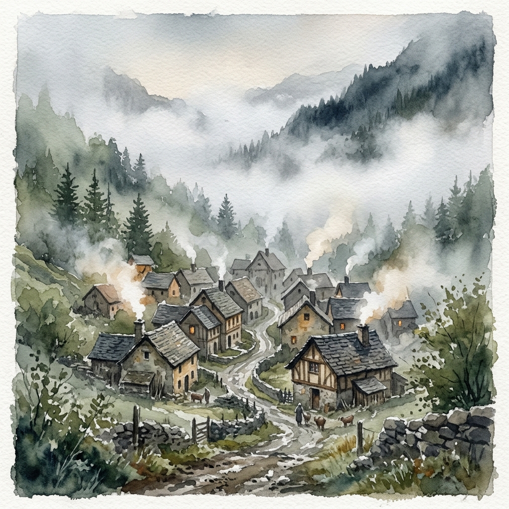 霧に沈むメルリンゲン